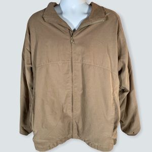 Sunderland of Scotland beige jacket Men’s large mesh lined vented back full zip